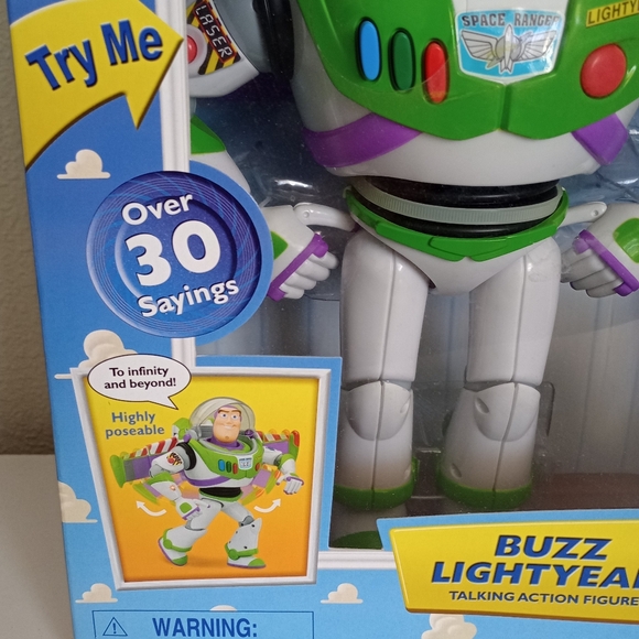 Rare still in box Pixar toy story buzz lightyear talking action figure new seale - Picture 9 of 11